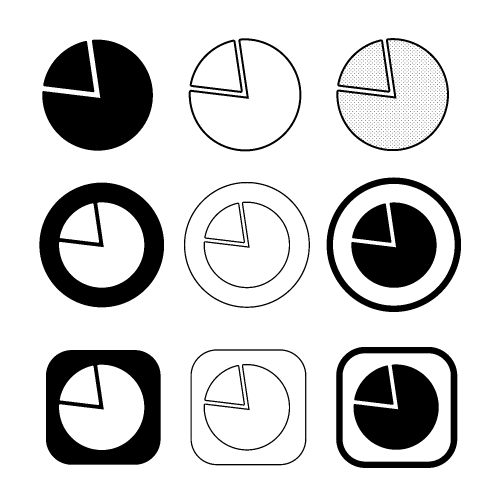 Simple Graph chart icon sign design