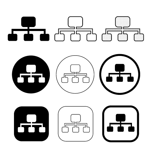 Simple Graph chart icon sign design