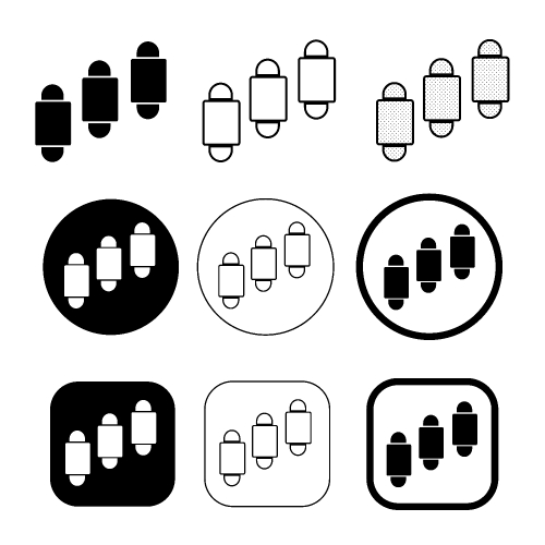 Simple Graph chart icon sign design