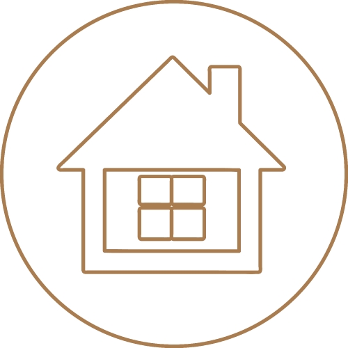 simple house symbol and home icon sign