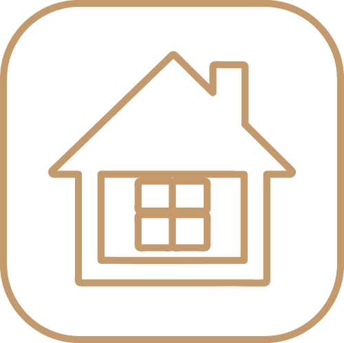 simple house symbol and home icon sign