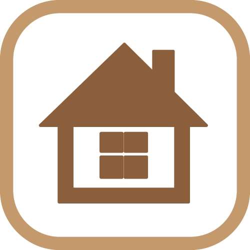 simple house symbol and home icon sign