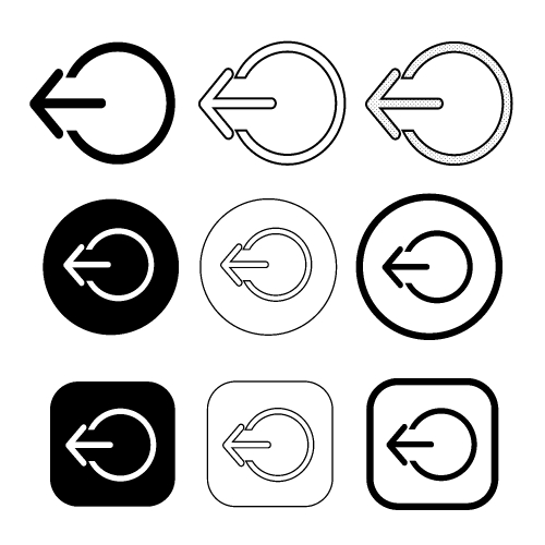 simple Logout sign icon sign design