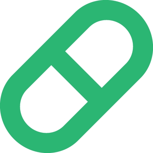 Simple Pill icon sign design