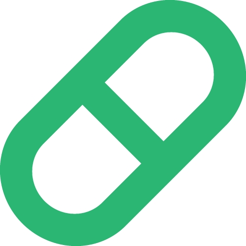 Simple Pill icon sign design