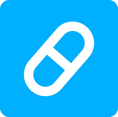 Simple Pill icon sign design