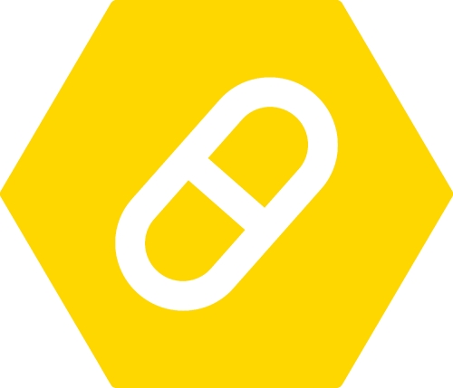 Simple Pill icon sign design