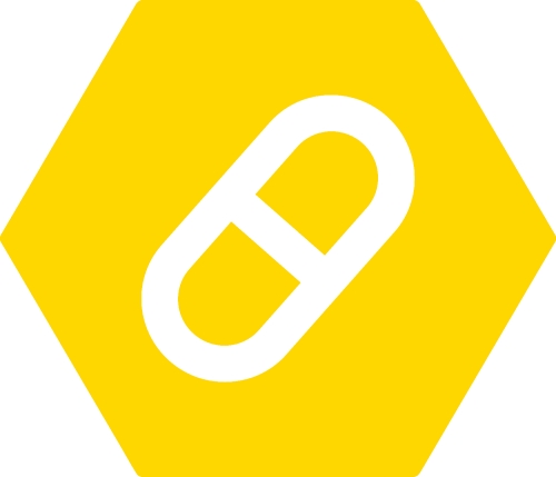 Simple Pill icon sign design