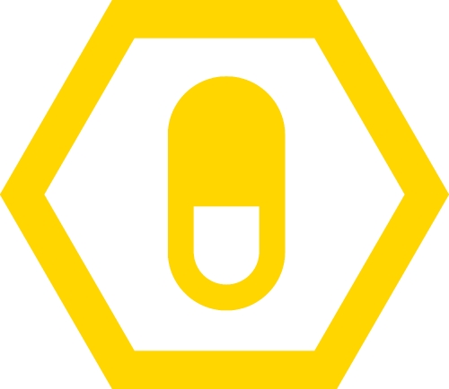 Simple Pill icon sign design