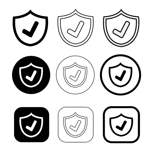 Simple Security icon sign design