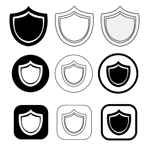 Simple Security icon sign design