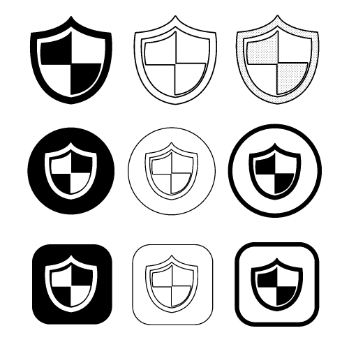 Simple Security icon sign design