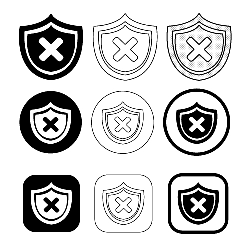 Simple Security icon sign design