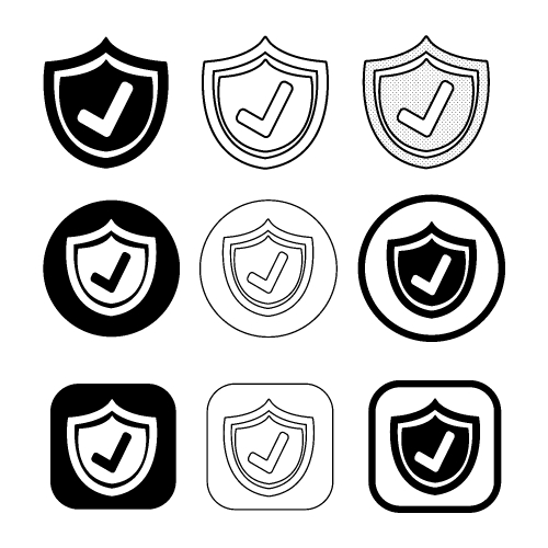 Simple Security icon sign design