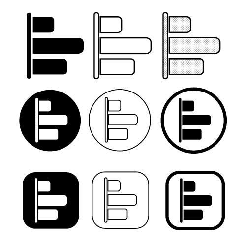 Simple set of diagram and graph icon