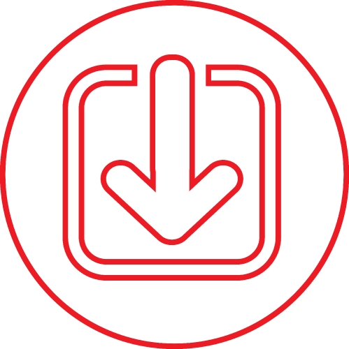 simple sign download icon symbol