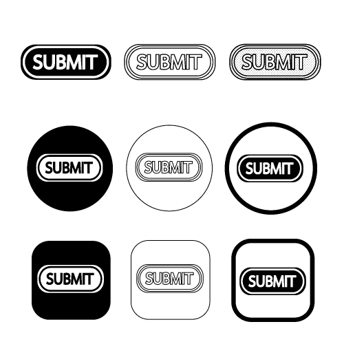 Simple Submit icon sign design
