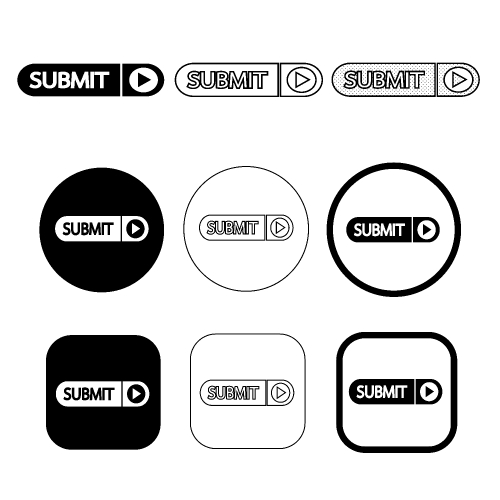 Simple Submit icon sign design