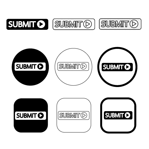 Simple Submit icon sign design