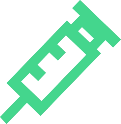 Simple Syringe icon sign design