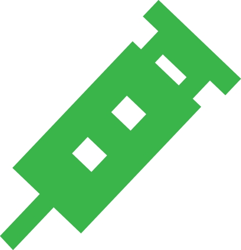 Simple Syringe icon sign design