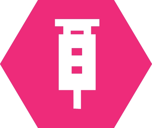 Simple Syringe icon sign design