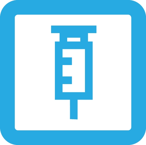 Simple Syringe icon sign design