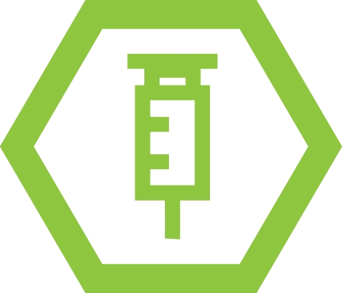 Simple Syringe icon sign design