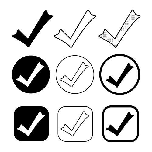 Simple Tick icon accept approve sign