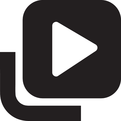 simple video library icon sign design