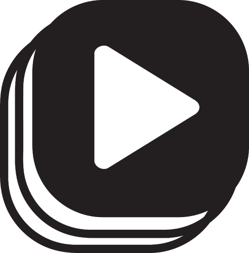 simple video library icon sign design