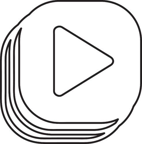 simple video library icon sign design