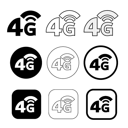 Simple Wireless Wifi icon sign design