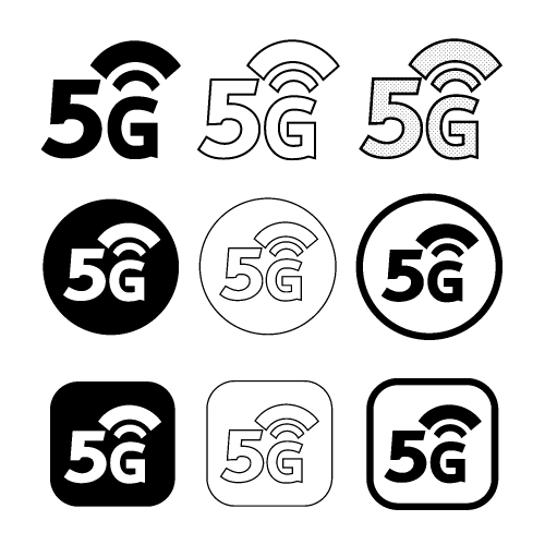 Simple Wireless Wifi icon sign design