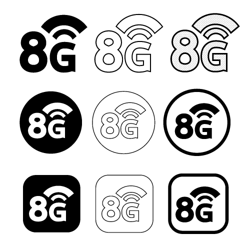 Simple Wireless Wifi icon sign design