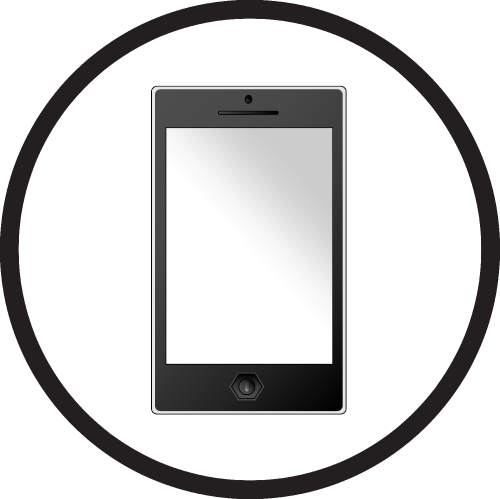 Smartphone icon sign symbol design