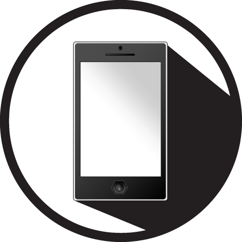 Smartphone icon sign symbol design