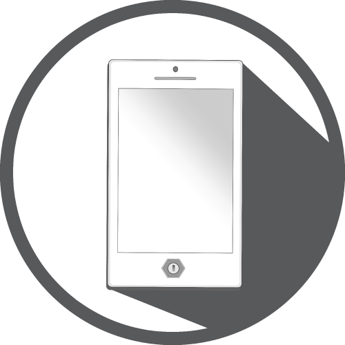 Smartphone icon sign symbol design