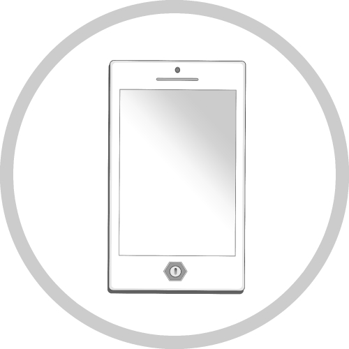 Smartphone icon sign symbol design