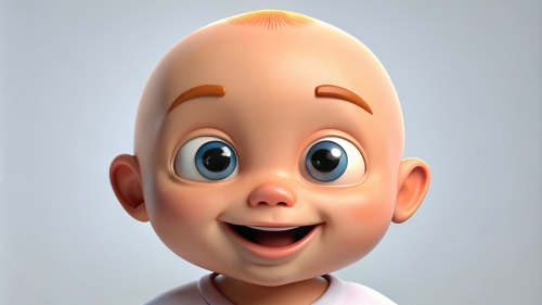 Smiling Baby Avatar Cartoon