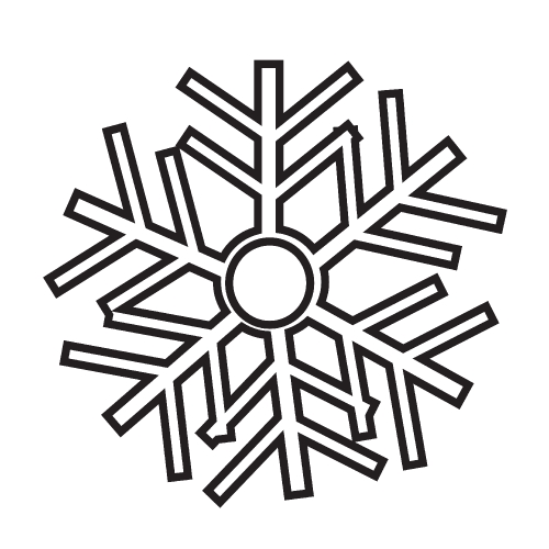 Snowflake icon Stock Photo