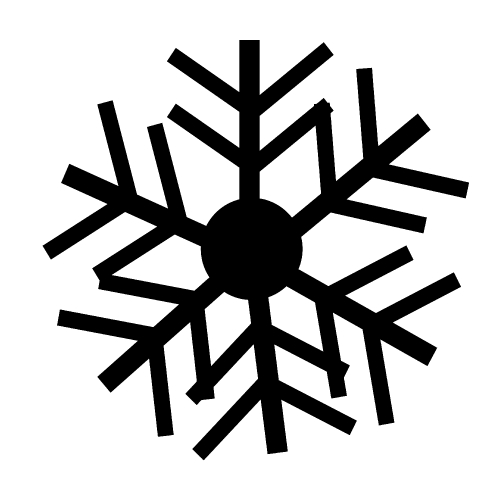 Snowflake icon Stock Photo