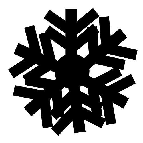 Snowflake icon Stock Photo