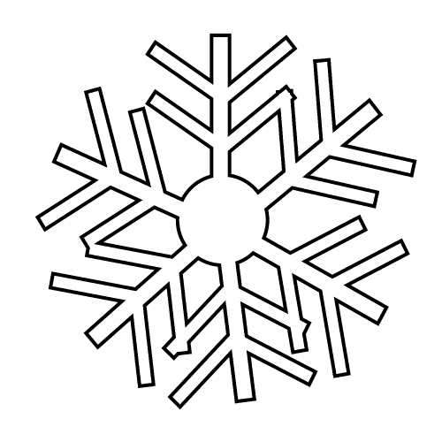 Snowflake icon Stock Photo