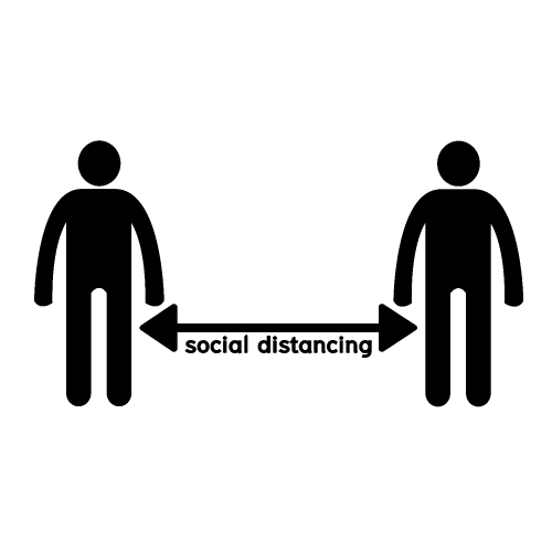 Social distancing , protect from COVID-19 coronavirus outbreak s