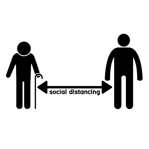 Social distancing , protect from COVID-19 coronavirus outbreak s