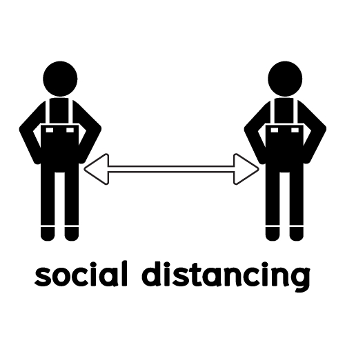 Social distancing , protect from COVID-19 coronavirus outbreak s