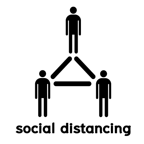 Social distancing , protect from COVID-19 coronavirus outbreak s