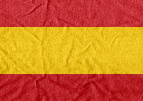 spain flag and map Country shape idea design