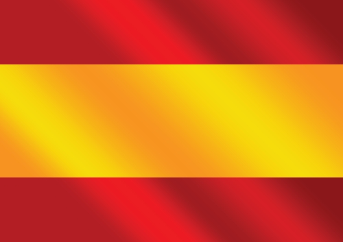 spain flag and map Country shape idea design